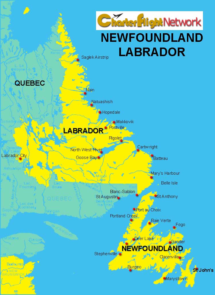 Postville Newfoundland / Labrador Air Charter Flights
